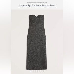 Abercrombie & Fitch Strapless Midi Dress